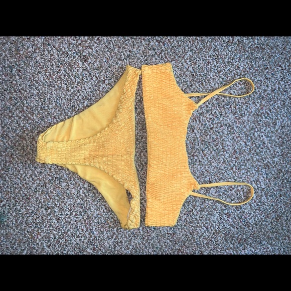 Shein yellow swimsuit size small - Picture 2 of 2